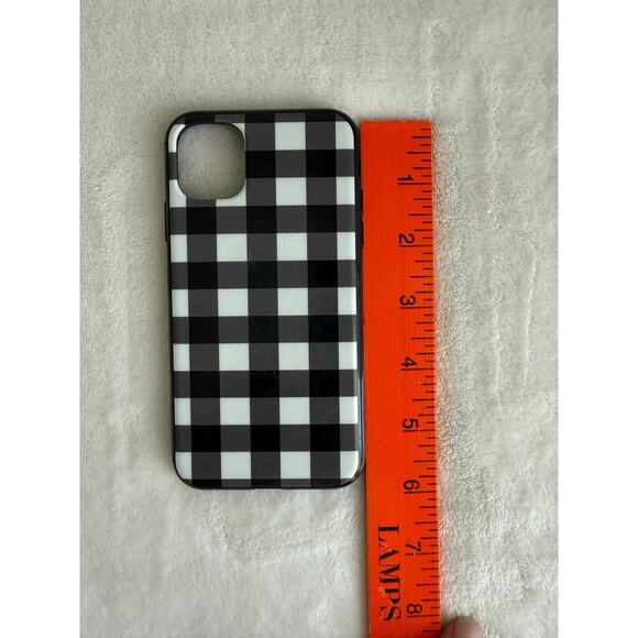Casely 11 Pro iPhone Case Black White Plaid Fall Holiday Accent‎ Accessory - Picture 6 of 6